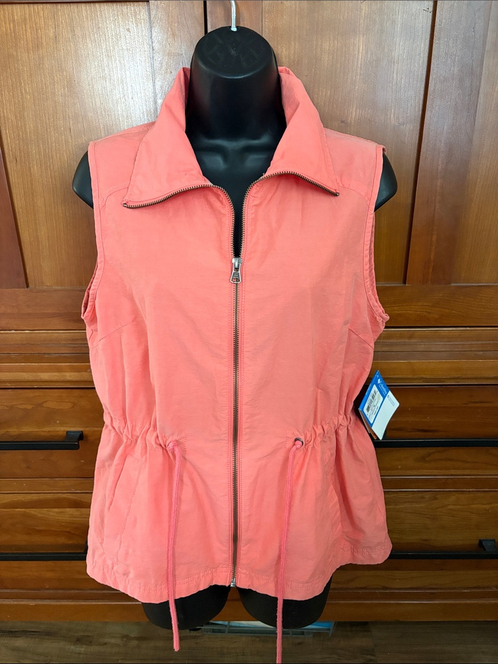 Columbia Coral Zip-Front Sleeveless hooded vest new with tags